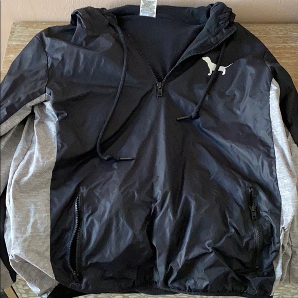 Victoria’s Secret PINK Quarter Zip Rain Jacket - Picture 1 of 2